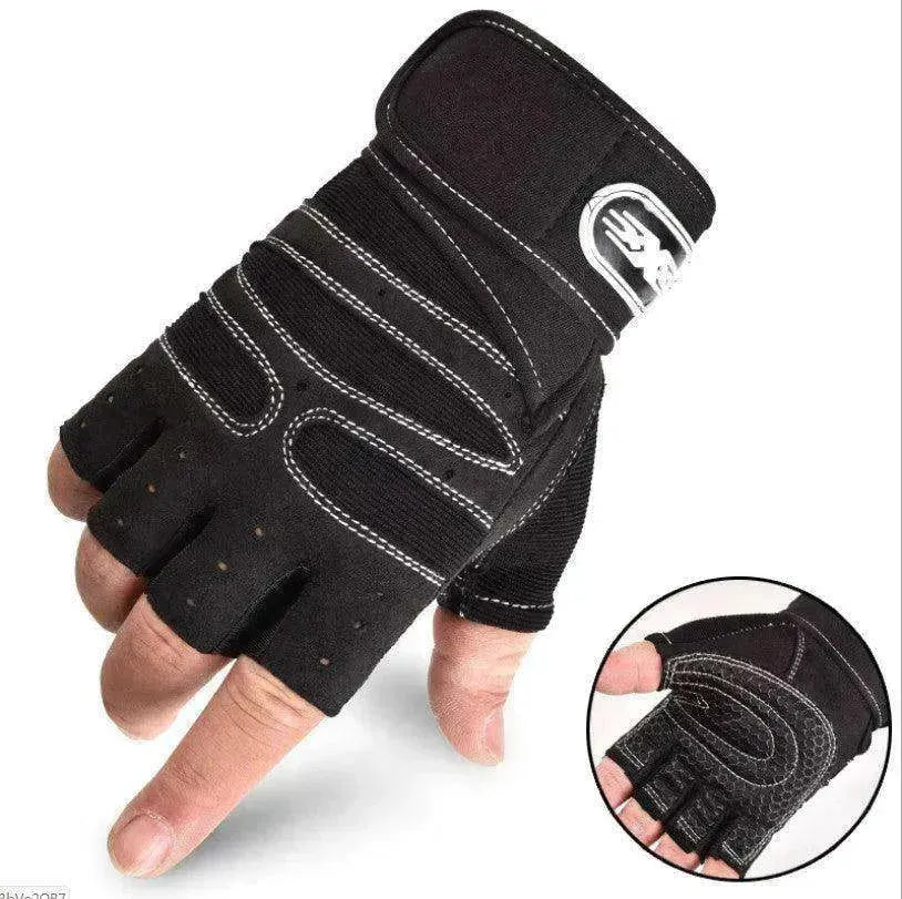 Gants de cyclisme à demi-doigt respirants et élastiques pour la salle de sport - EX-STOCK CANADA