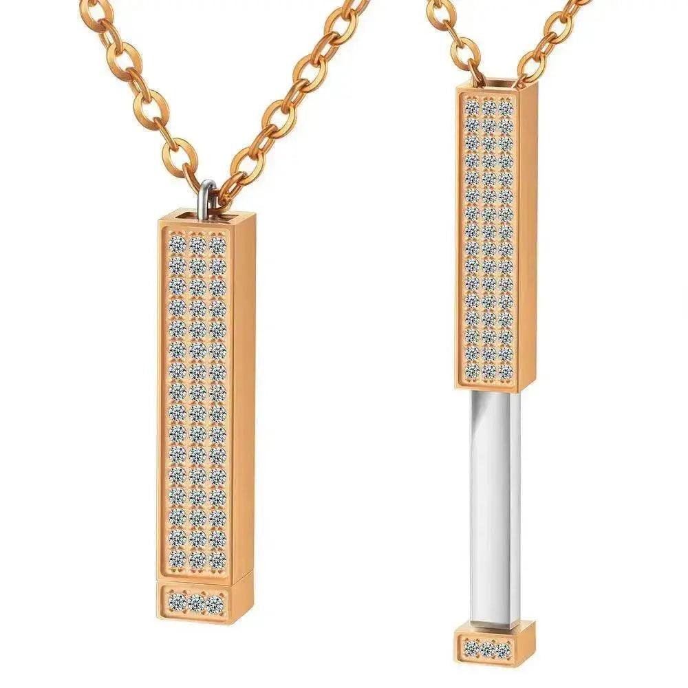 DIY Engraved Diamond Doll Necklace - EX-STOCK Canada