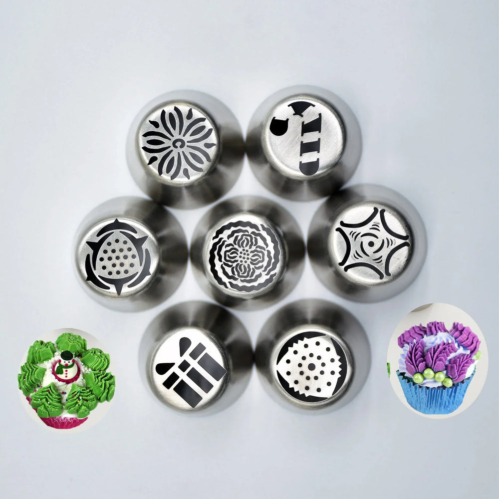 Serie DIY de Acero Inoxidable Boquilla para Decoración de Navidad 30 Variedades de Herramientas para Decorar PastelesEX-STOCK Canada