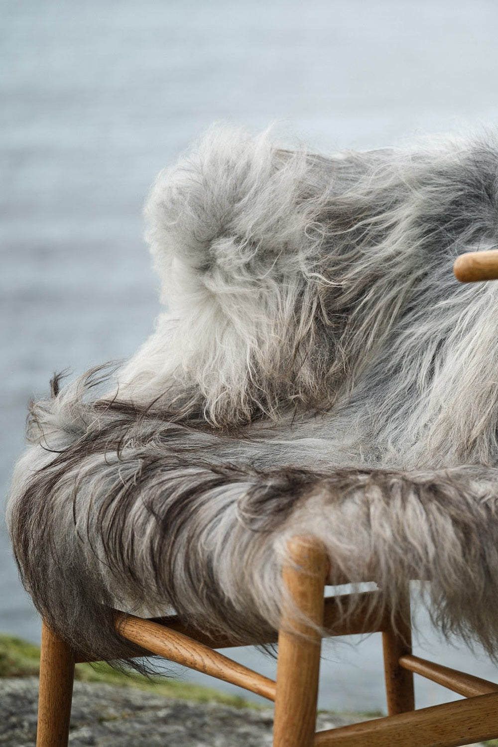 Natural Light Grey Icelandic Sheepskin