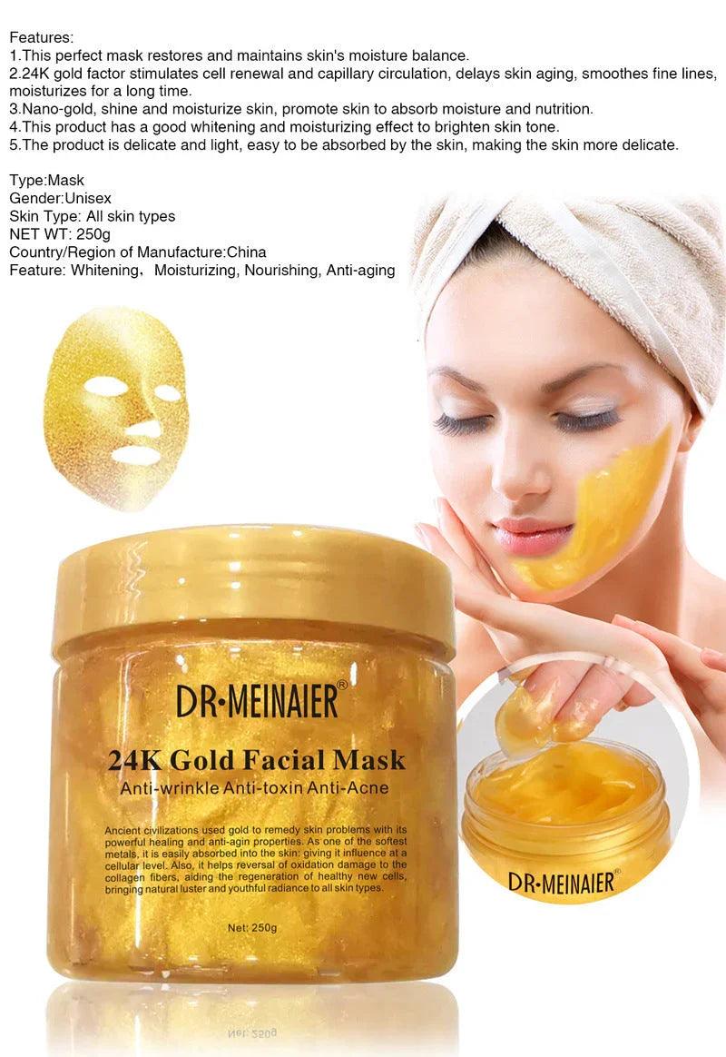 Daub-Type 24k Gold Collagen Repair Sleep Mask EX-STOCK Canada