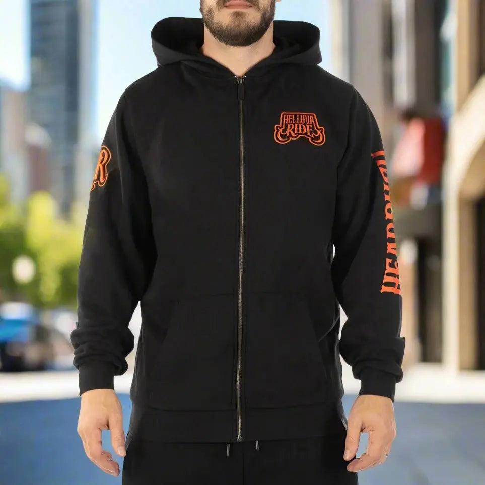 Sweat à capuche zippé Death RideEX-STOCK Canada