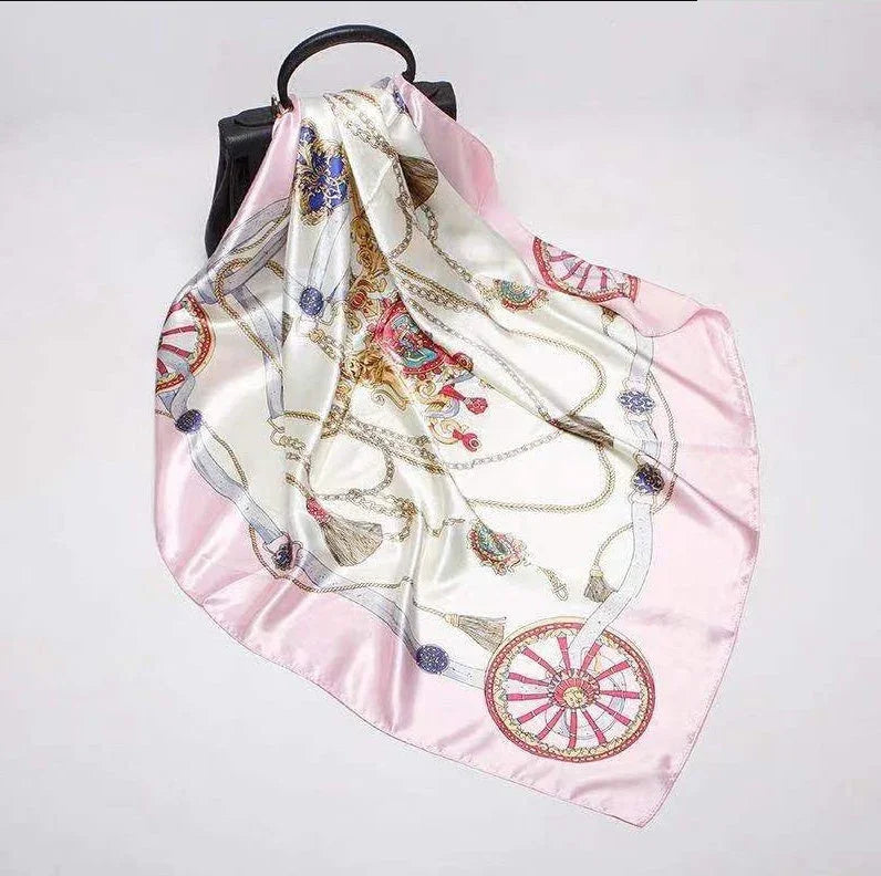 Digital Printed Square Silk Scarf EX-STOCK Canada