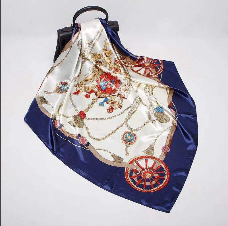 Digital Printed Square Silk Scarf EX-STOCK Canada