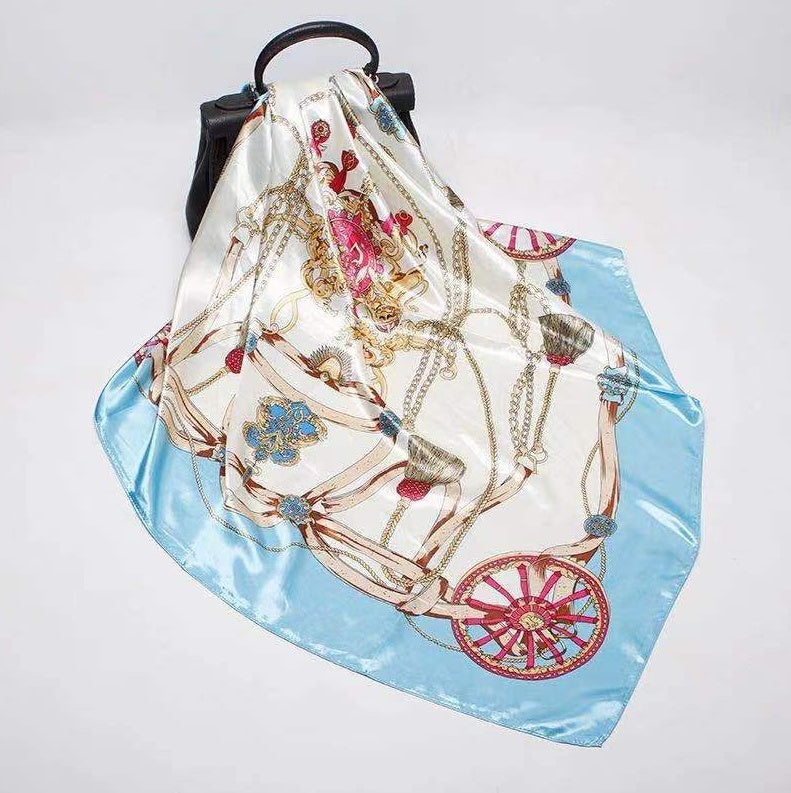 Digital Printed Square Silk Scarf EX-STOCK Canada