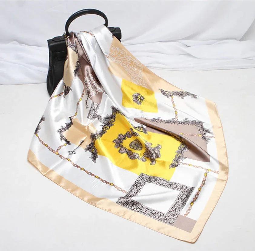 Digital Printed Square Silk Scarf EX-STOCK Canada
