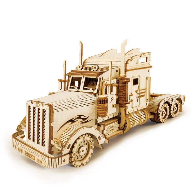 Voiture jouet en bois DIY à assembler, grande et complexeEX-STOCK Canada