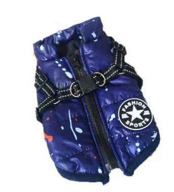 Dog Clothes Chest Back Integrated Cotton Vest Pet Cotton Clothes Winter Clothes EX-STOCK Canada