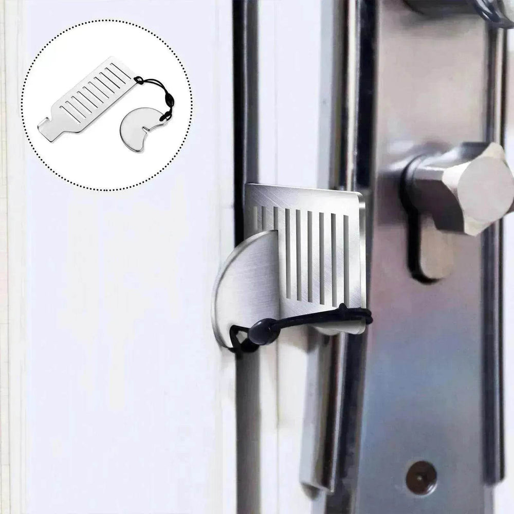 Door Free Punch Door Stopper Anti theft Buckle - EX-STOCK Canada