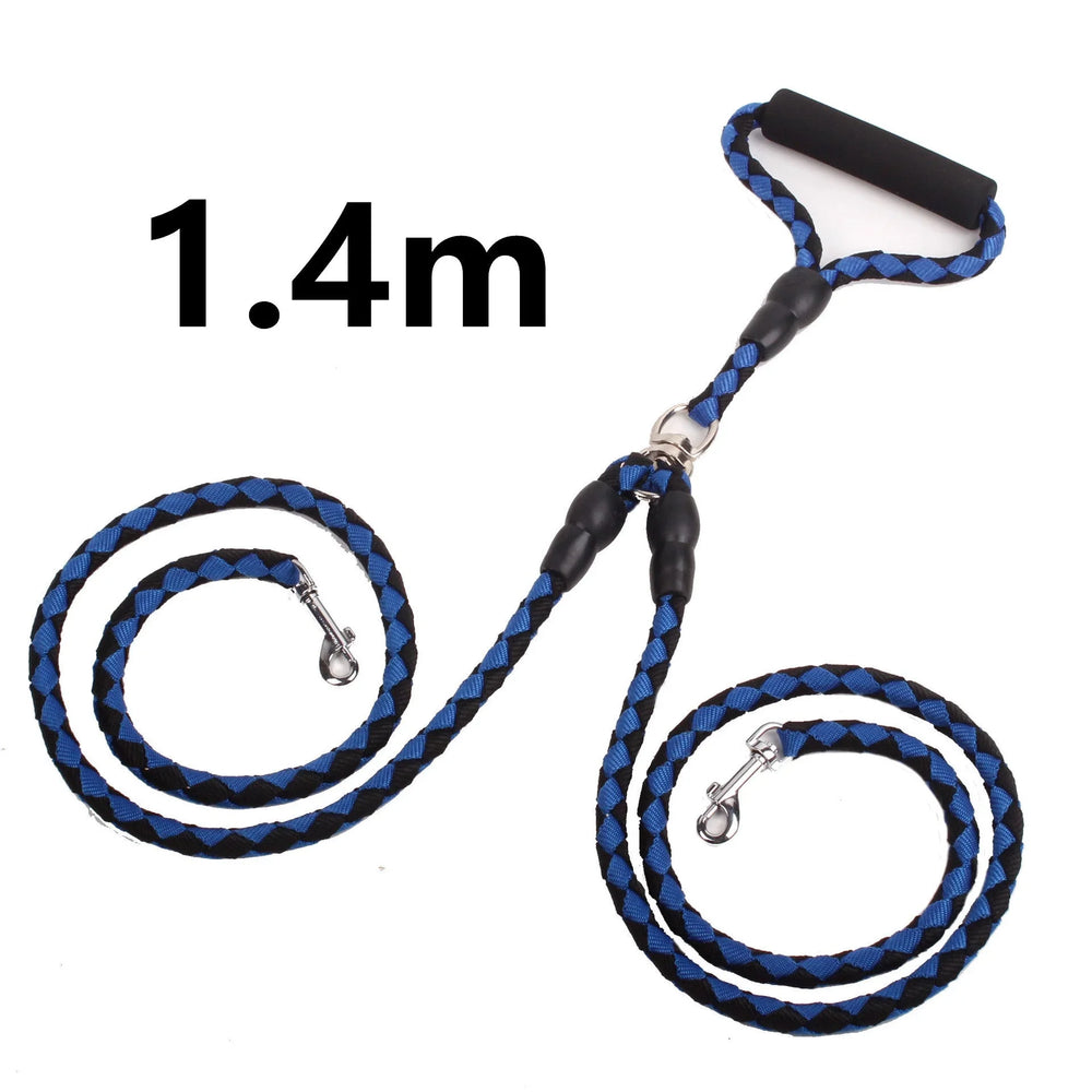 Double-Ended Traction Rope For Walking The Dog Hand-Double-Ended Traction Rope One Plus Two Leash Collar Pet Supplies Dog Collar EX-STOCK Canada