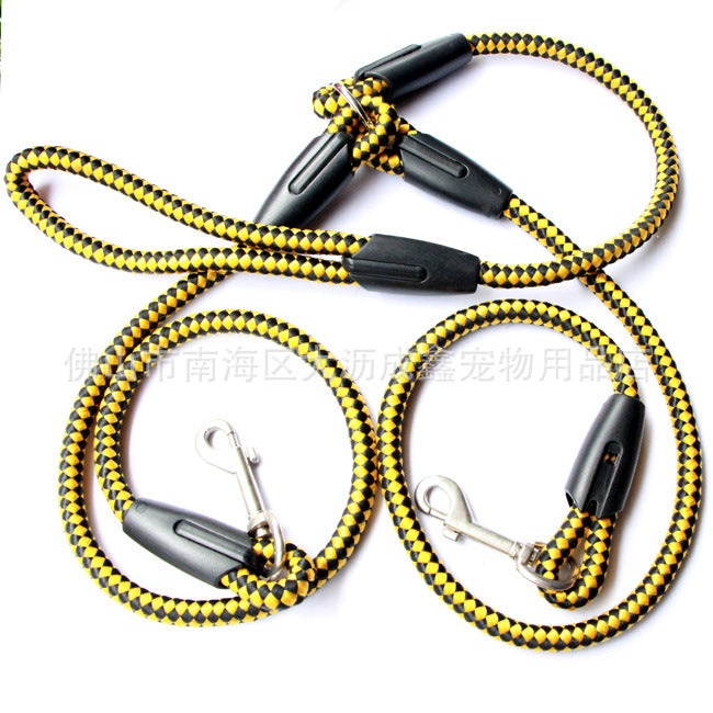 Double-Ended Traction Rope For Walking The Dog Hand-Double-Ended Traction Rope One Plus Two Leash Collar Pet Supplies Dog Collar EX-STOCK Canada