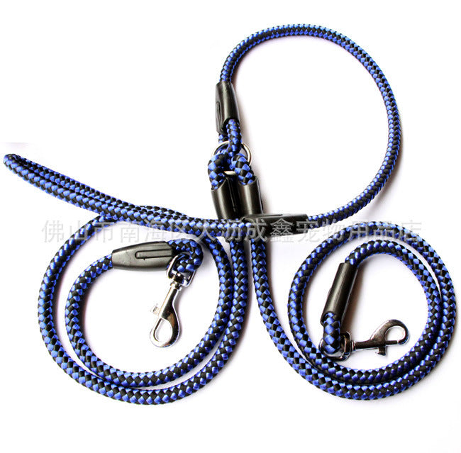 Double-Ended Traction Rope For Walking The Dog Hand-Double-Ended Traction Rope One Plus Two Leash Collar Pet Supplies Dog Collar EX-STOCK Canada