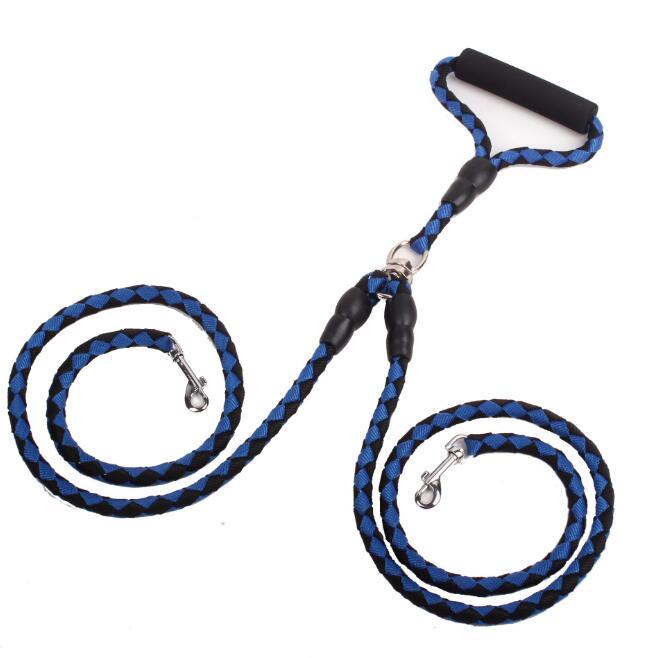 Double-Ended Traction Rope For Walking The Dog Hand-Double-Ended Traction Rope One Plus Two Leash Collar Pet Supplies Dog Collar EX-STOCK Canada