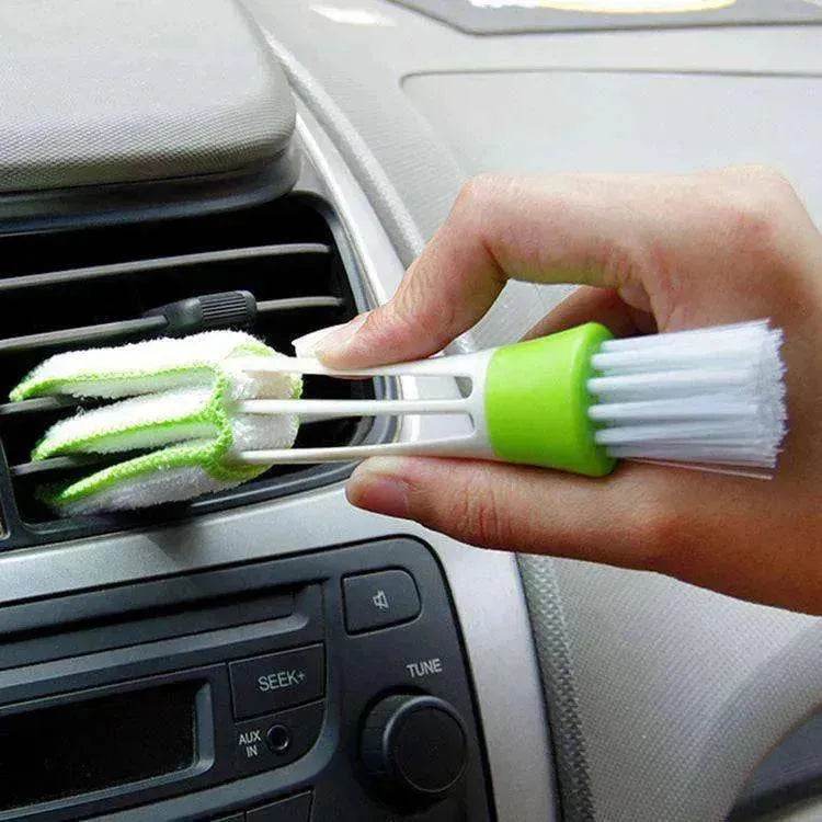 Double Head With Rag Blinds Cleaning Dusting Dashboard Keyboard Brush - EX-STOCK Canada
