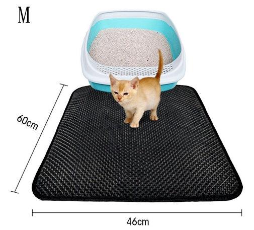 Double Layer Litter Cat Bed Pads Pet Cat Litter Mat Trapping Pets Litter Box Mat Pet Product Bed For Cats House Clean Mat EX-STOCK Canada