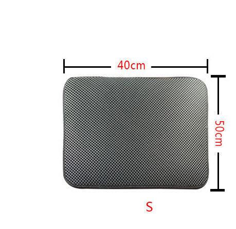 Double Layer Litter Cat Bed Pads Pet Cat Litter Mat Trapping Pets Litter Box Mat Pet Product Bed For Cats House Clean Mat EX-STOCK Canada