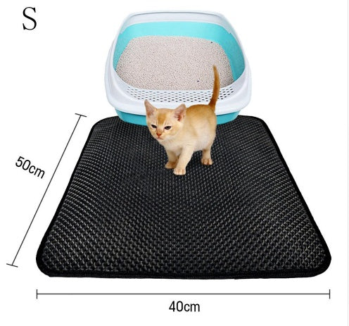 Double Layer Litter Cat Bed Pads Pet Cat Litter Mat Trapping Pets Litter Box Mat Pet Product Bed For Cats House Clean Mat EX-STOCK Canada
