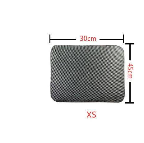 Double Layer Litter Cat Bed Pads Pet Cat Litter Mat Trapping Pets Litter Box Mat Pet Product Bed For Cats House Clean Mat EX-STOCK Canada