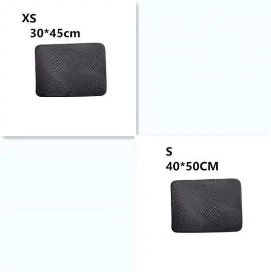 Double Layer Litter Cat Bed Pads Pet Cat Litter Mat Trapping Pets Litter Box Mat Pet Product Bed For Cats House Clean Mat EX-STOCK Canada
