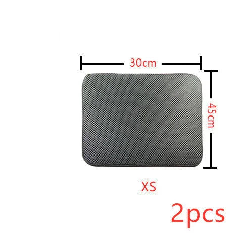 Double Layer Litter Cat Bed Pads Pet Cat Litter Mat Trapping Pets Litter Box Mat Pet Product Bed For Cats House Clean Mat EX-STOCK Canada