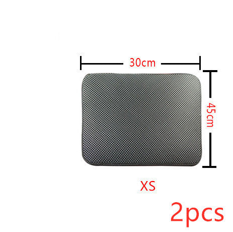 Double Layer Litter Cat Bed Pads Pet Cat Litter Mat Trapping Pets Litter Box Mat Pet Product Bed For Cats House Clean Mat EX-STOCK Canada
