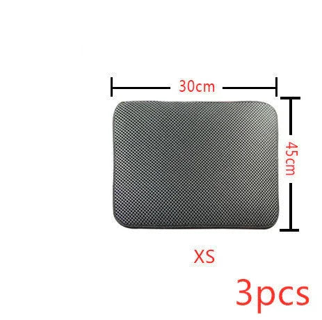 Double Layer Litter Cat Bed Pads Pet Cat Litter Mat Trapping Pets Litter Box Mat Pet Product Bed For Cats House Clean Mat EX-STOCK Canada