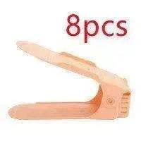 Double Stackable Shoes Shelf Storage Plastic Adjustable Shoes Rack Cabinets - EX-STOCK Canada