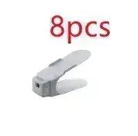 Double Stackable Shoes Shelf Storage Plastic Adjustable Shoes Rack Cabinets - EX-STOCK Canada