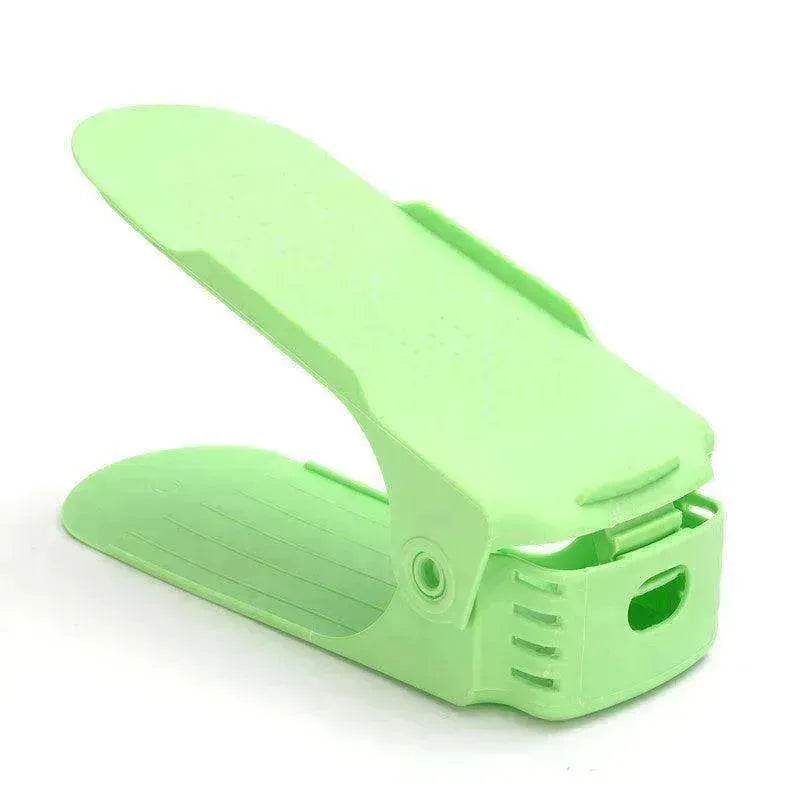 Double Stackable Shoes Shelf Storage Plastic Adjustable Shoes Rack Cabinets - EX-STOCK Canada