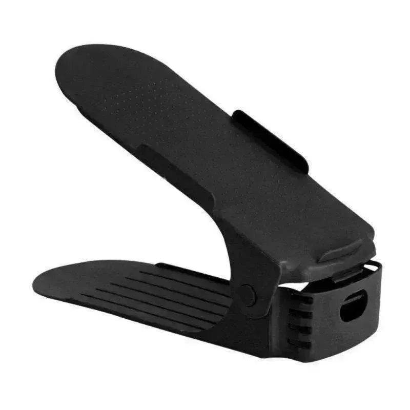 Double Stackable Shoes Shelf Storage Plastic Adjustable Shoes Rack Cabinets - EX-STOCK Canada