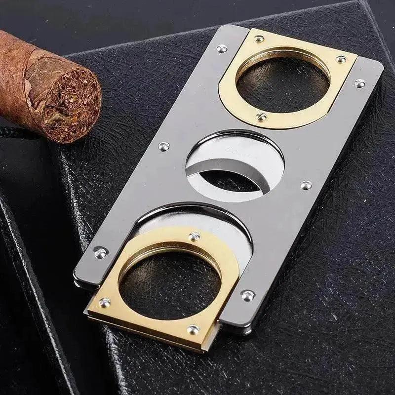 Coupe-cigare à lame double en acier inoxydable - EX-STOCK Canada