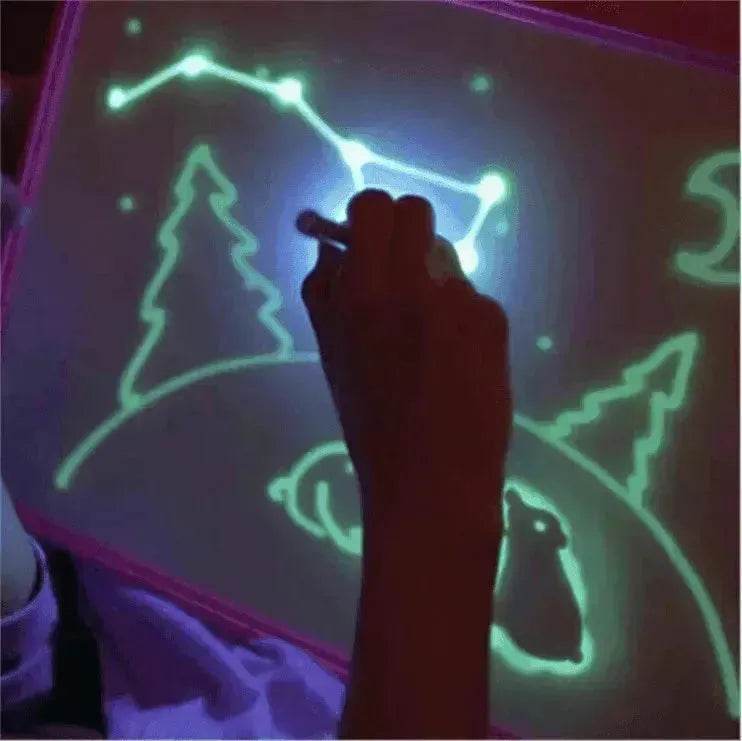 Educational Toy Drawing Pad 3D Magic 8 Light Effects Puzzle Board Sketchpad - EX-STOCK Canada