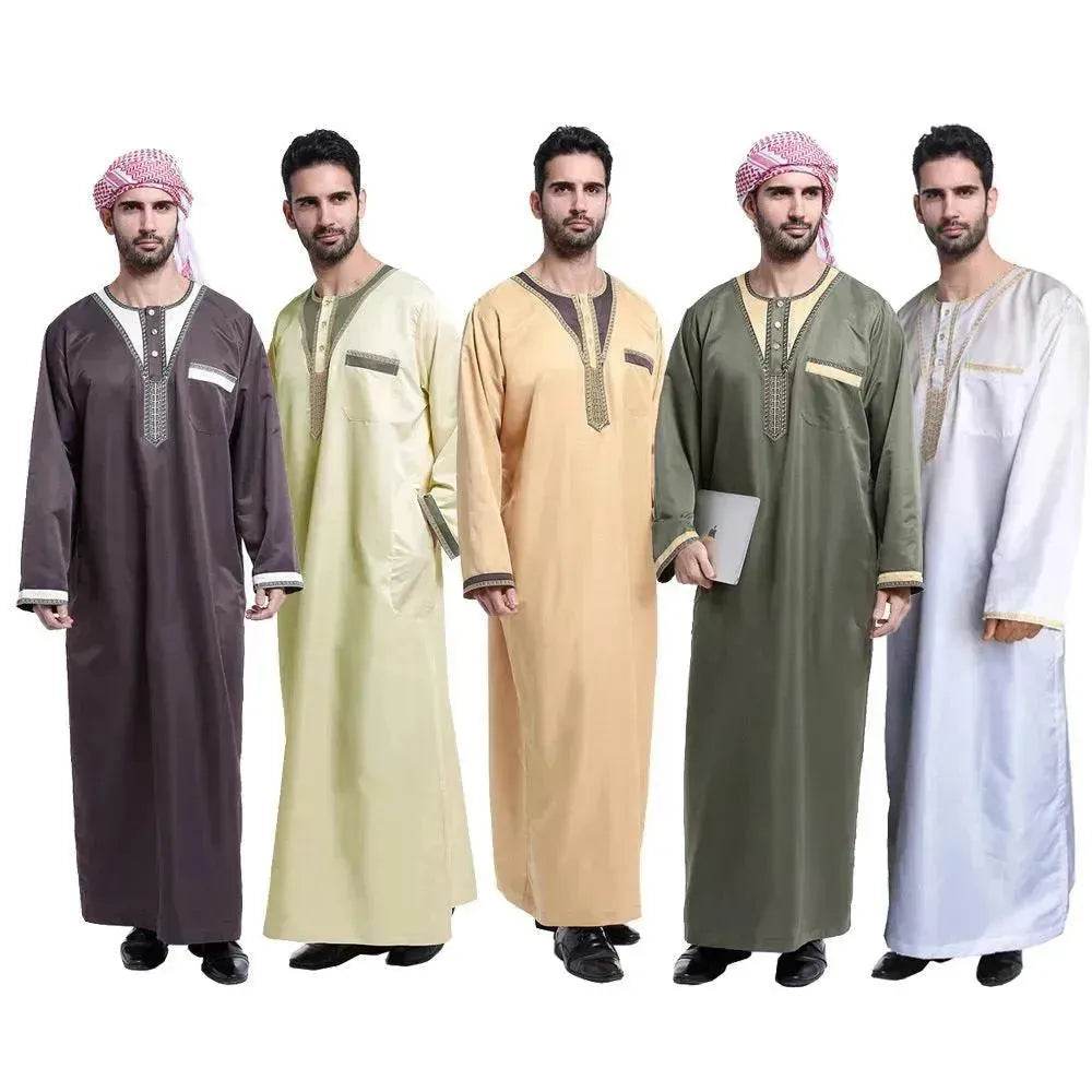 Eid Ramadan ArabKaftan Jalabiya for Men Arab Dubai Middle Eastern Men's Moroccan Men's Jalabiya - EX-STOCK Canada