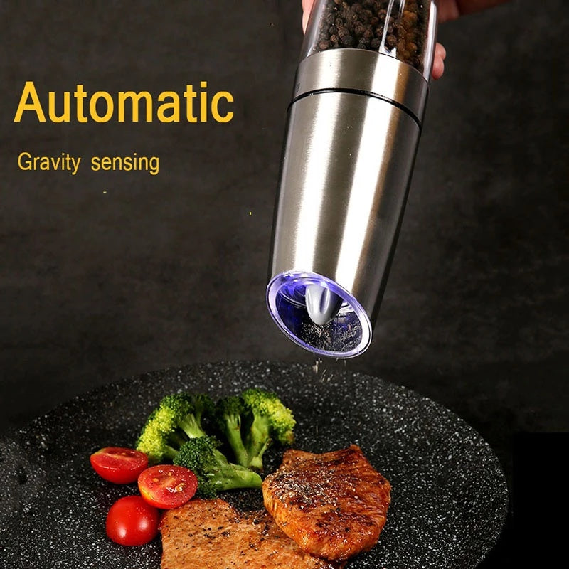 Electric Gravity Pepper Grinder Salt Grinder Adjustable Coarseness EX-STOCK Canada