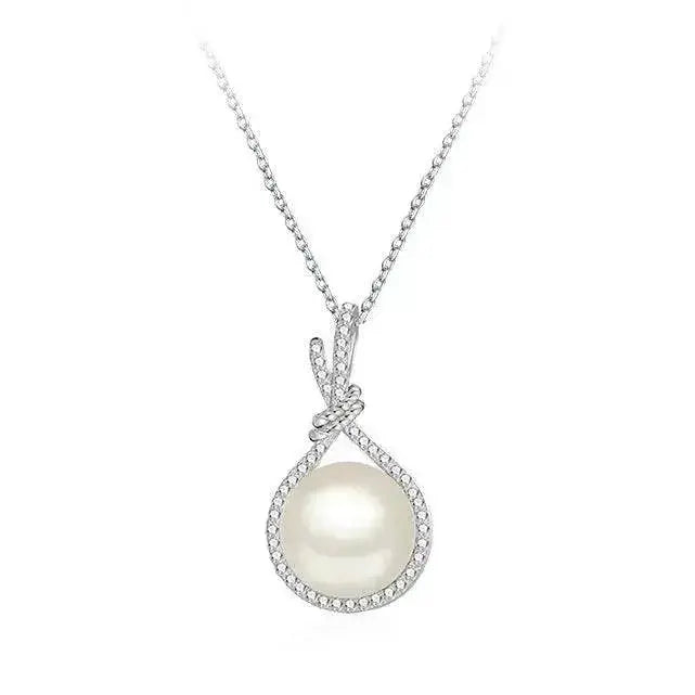 Elegant Natural Shell Pearls White Pearl Pendant Necklace - EX-STOCK Canada