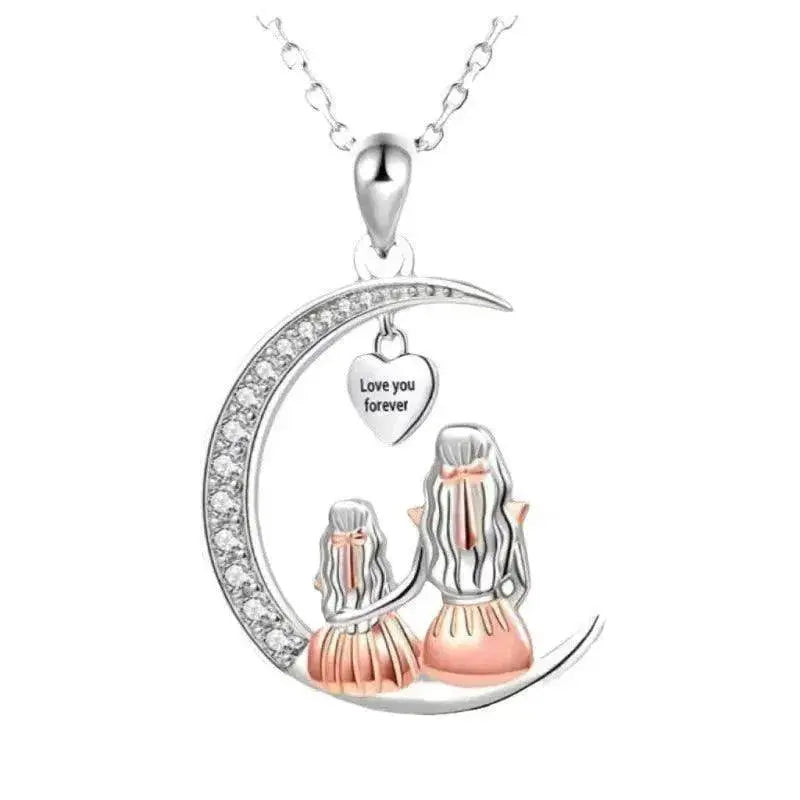 Elegant Pendant Crescent Necklace Simple - EX-STOCK Canada