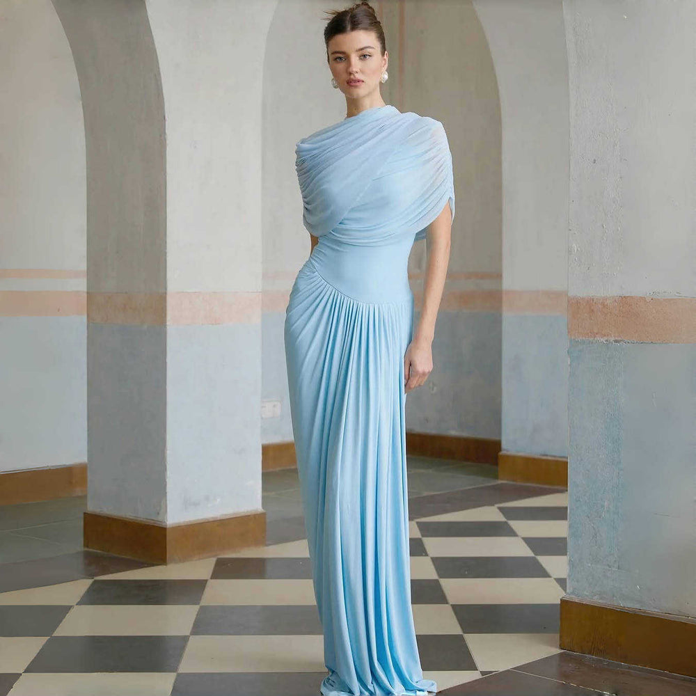 Elegant Pleated Dress Women For Dinner EX-STOCK Canada