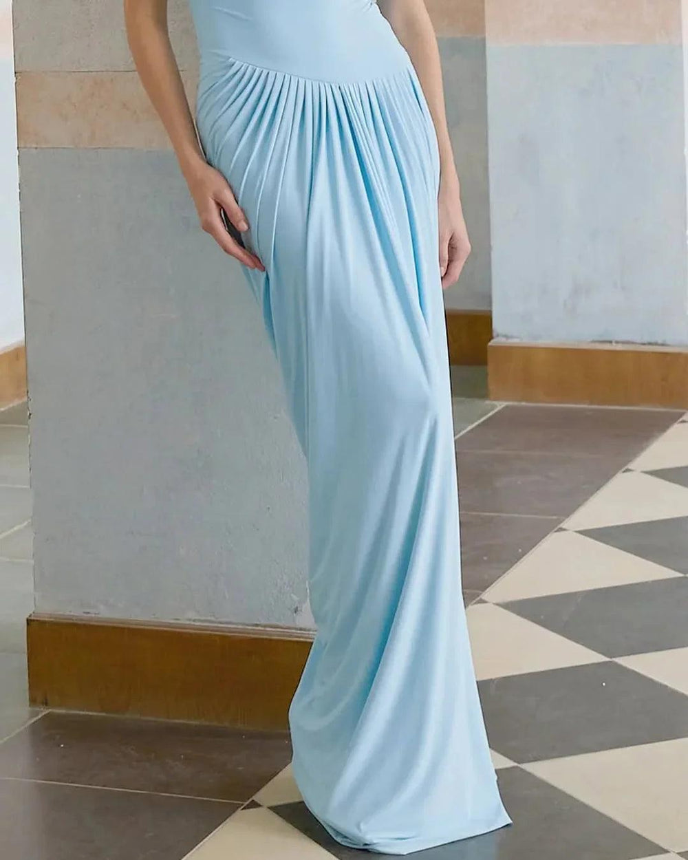Elegant Pleated Dress Women For Dinner EX-STOCK Canada