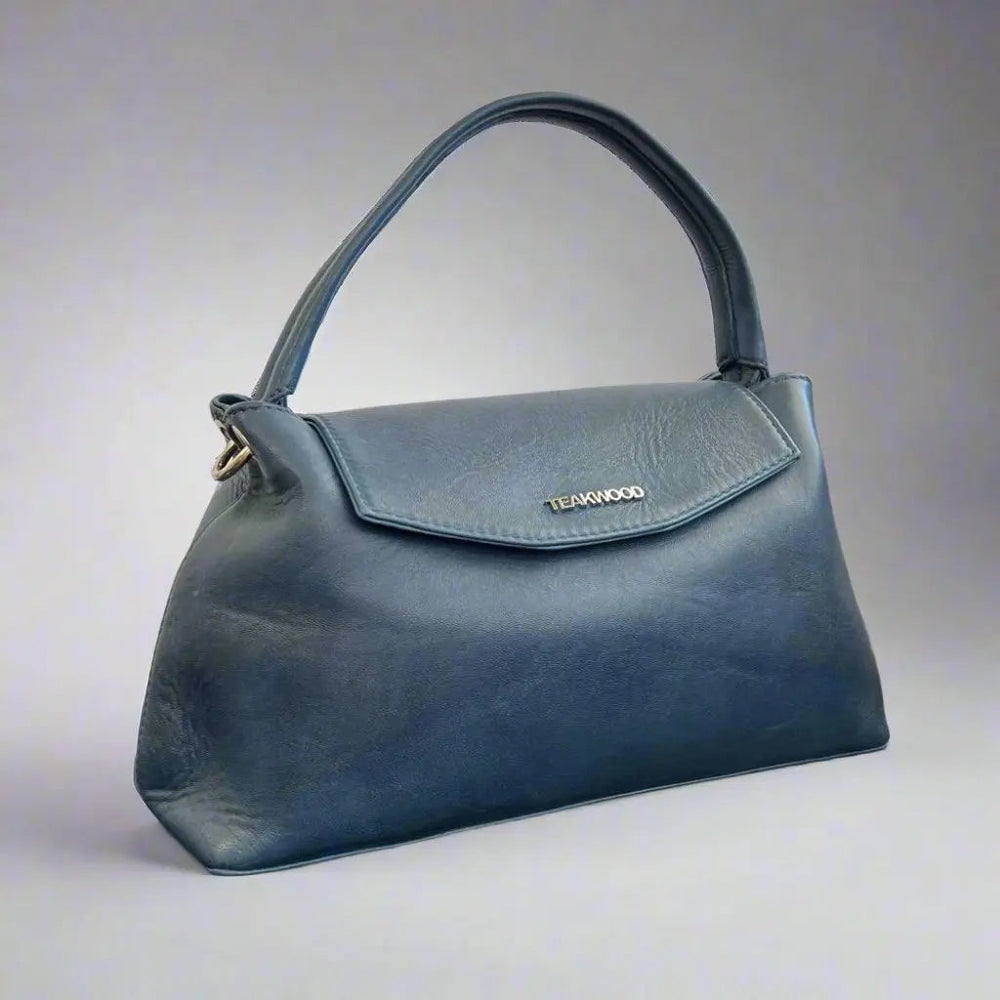 Bolso elegante de cuero de oveja con asa y solapaEX-STOCK Canada