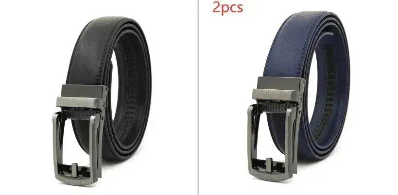 Fake Needle Belt Automatic Buckle Men Cowhide - EX-STOCK Canada