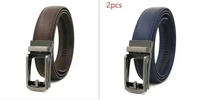 Fake Needle Belt Automatic Buckle Men Cowhide - EX-STOCK Canada