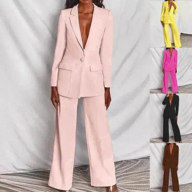 Mode Affaires Vêtements pour Femmes Costume Pantalon à Manches Longues - EX-STOCK Canada