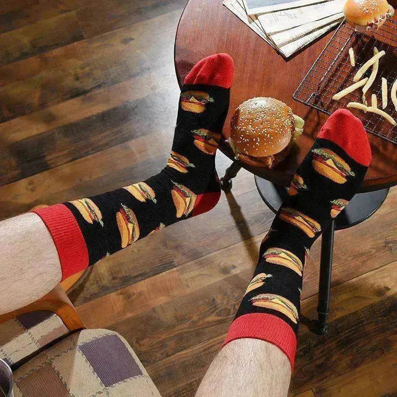 Fashion Creative Hamburger Pizza Alien Men Socks Cute Series - EX-STOCK Canada