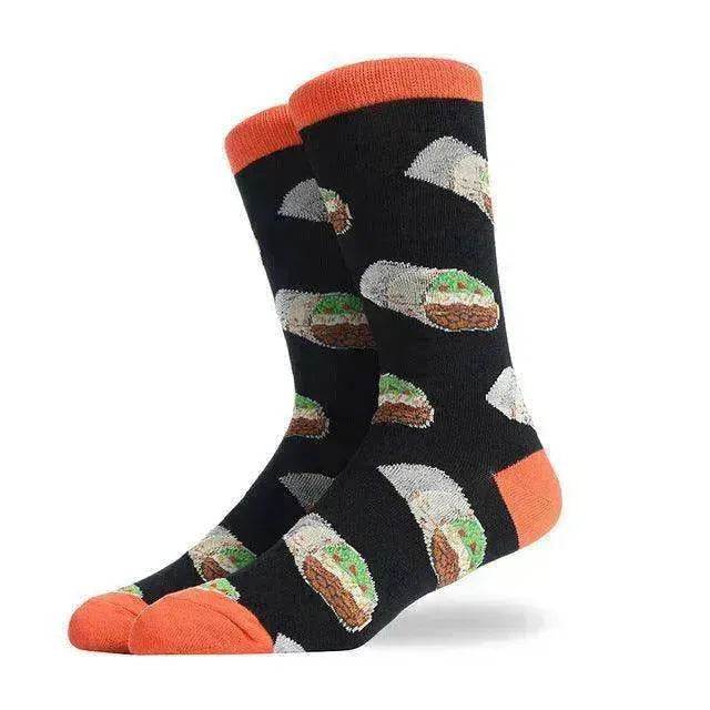 Fashion Creative Hamburger Pizza Alien Men Socks Cute Series - EX-STOCK Canada