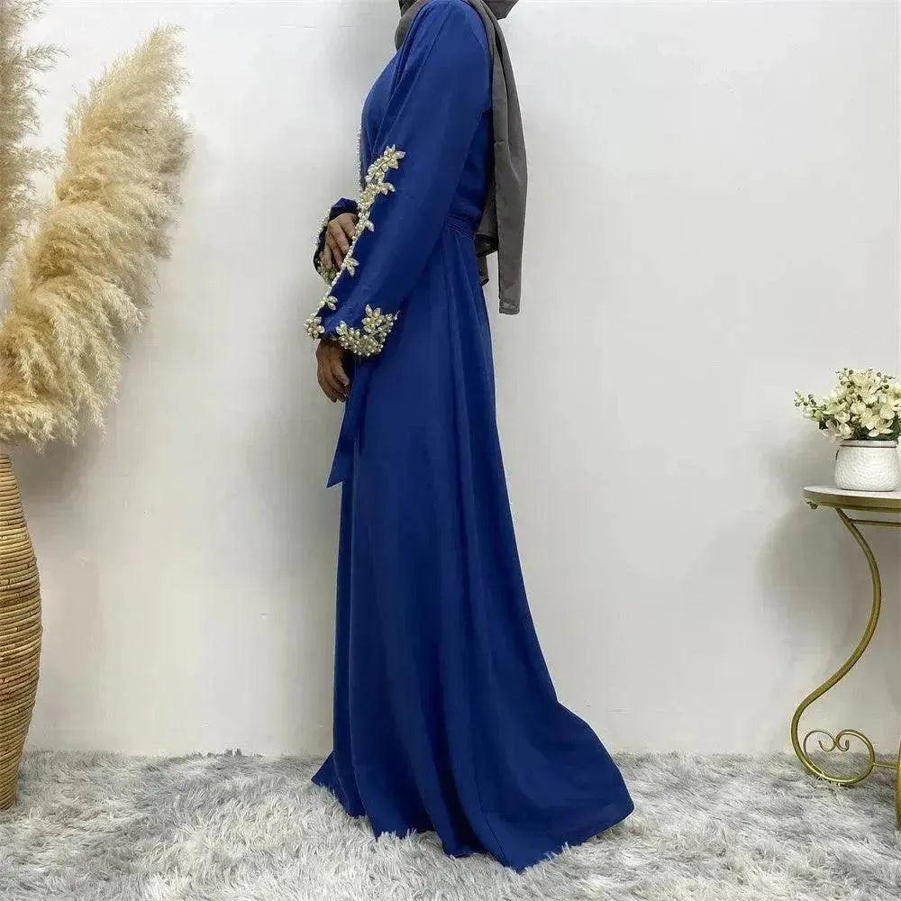 Robe arabe pour femmes en dentelle et perles à la mode - EX-STOCK Canada