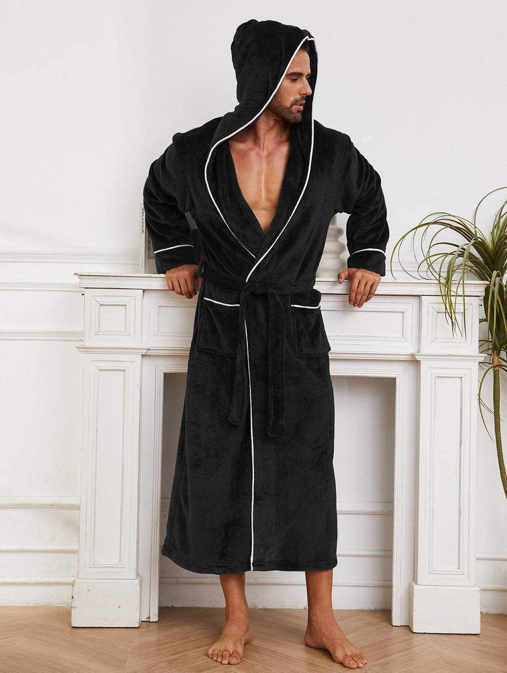 Fashion Men's Flannel Bathrobe Pajamas Women EX-STOCK CANADA