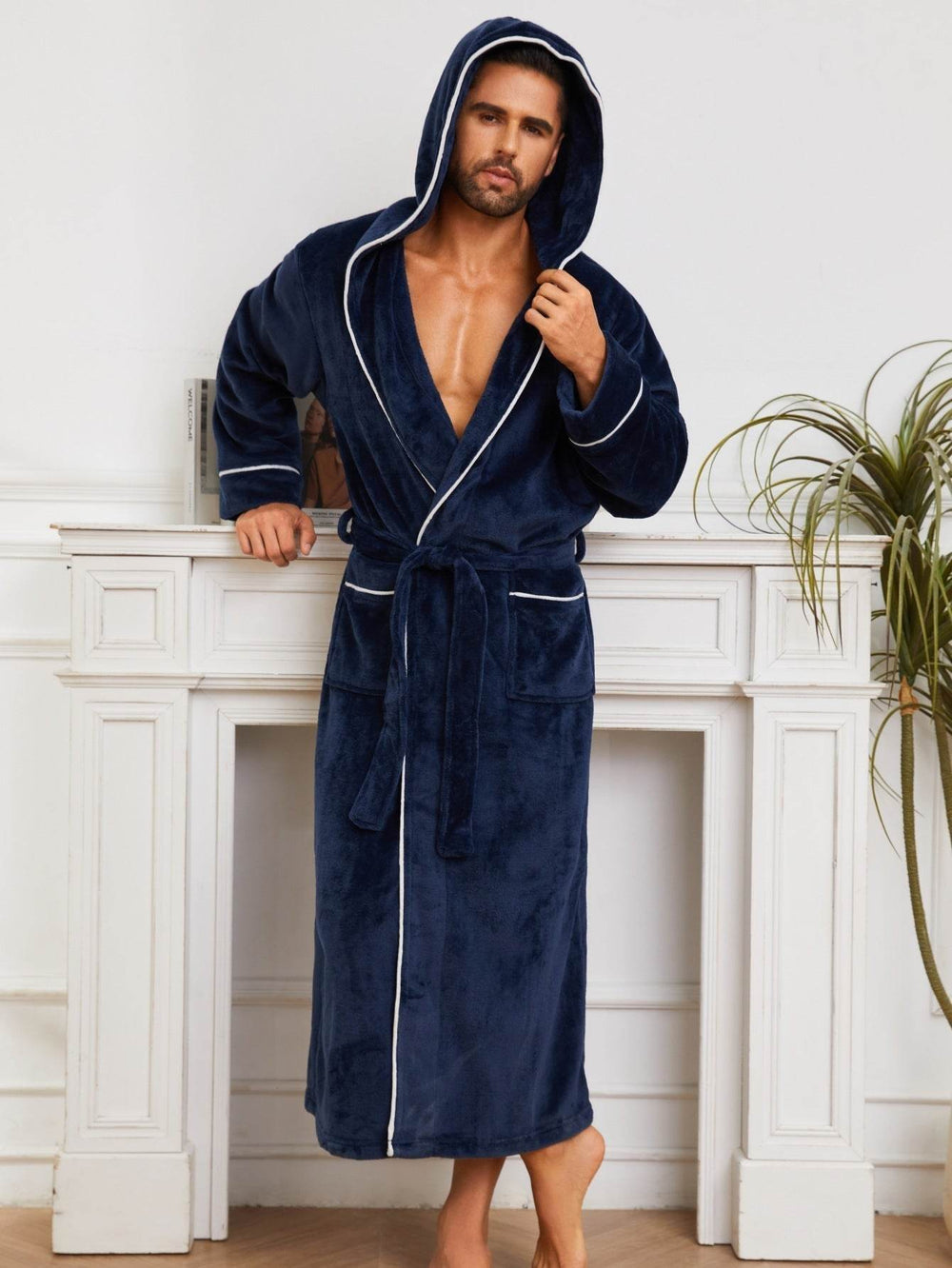 Fashion Men's Flannel Bathrobe Pajamas Women EX-STOCK CANADA