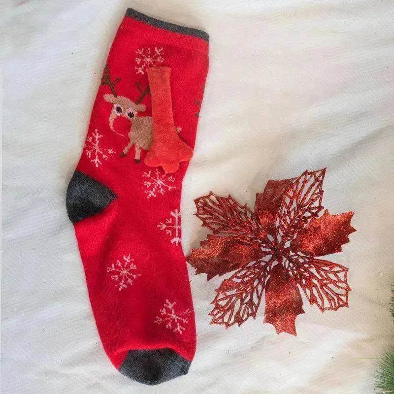 Fashion Simple Magnetic Christmas Socks For Men And Women - EX-STOCK Canada