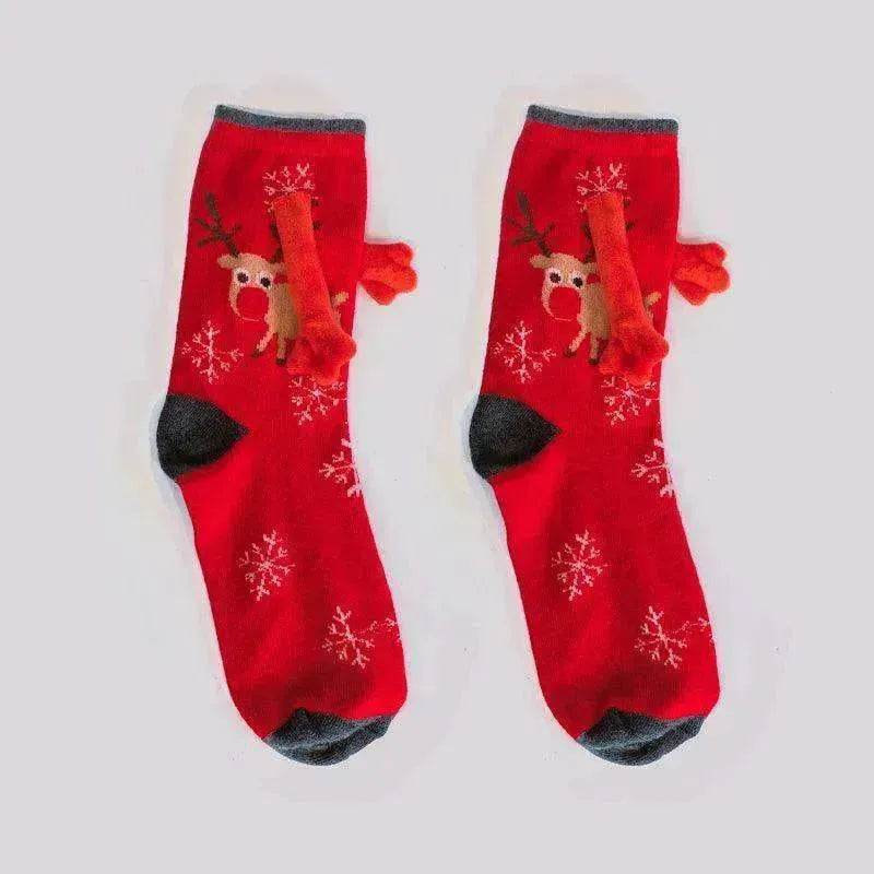 Fashion Simple Magnetic Christmas Socks For Men And Women - EX-STOCK Canada