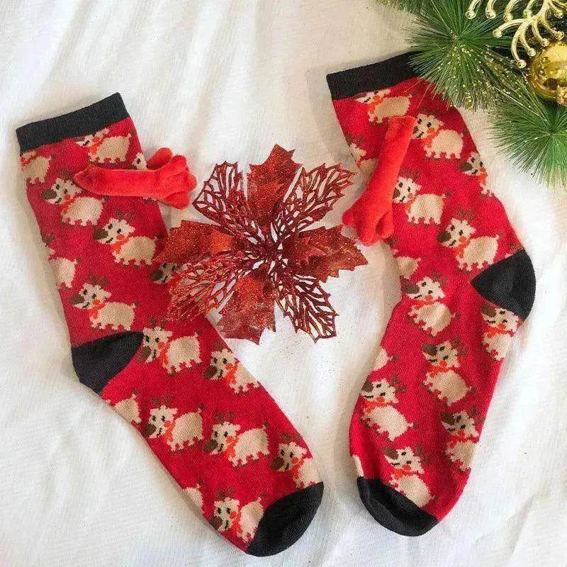 Fashion Simple Magnetic Christmas Socks For Men And Women - EX-STOCK Canada